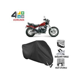 Autoes Honda CX 650 Siyah Kilit Uyumlu Motosiklet Brandası