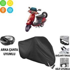 Autoes Honda Kinetic DX Siyah Kilit Uyumlu Motosiklet Brandası