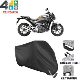 Autoes Honda NC 700S Siyah Kilit Uyumlu Motosiklet Brandası