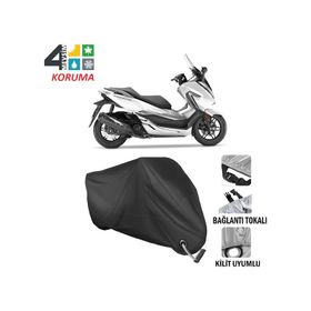 Autoes Honda NSS300 Siyah Kilit Uyumlu Motosiklet Brandası