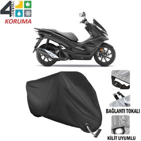 Autoes Honda PCX Siyah Kilit Uyumlu Motosiklet Brandası
