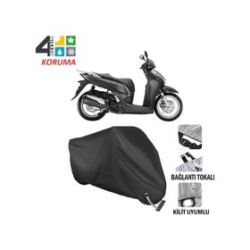 Autoes Honda SH 300 Siyah Kilit Uyumlu Motosiklet Brandası