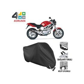 Autoes Honda VTR 250 Siyah Kilit Uyumlu Motosiklet Brandası