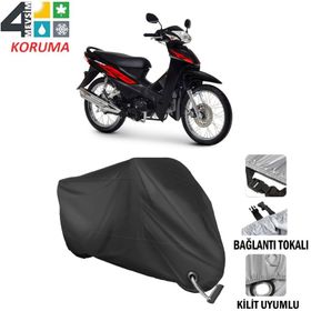 Autoes Honda Wave Siyah Kilit Uyumlu Motosiklet Brandası