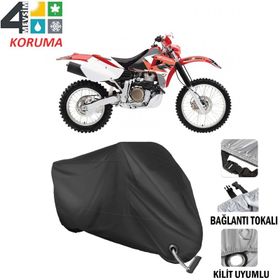 Autoes Honda XR 600 R Siyah Bağlantı ve Kilit Uyumlu Motosiklet Brandası
