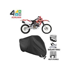 Autoes Honda XR 600 R Siyah Bağlantı ve Kilit Uyumlu Motosiklet Brandası