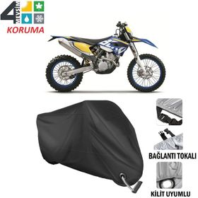 Autoes Husaberg FE 250 Siyah Bağlantı ve Kilit Uyumlu Motosiklet Brandası