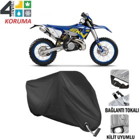 Autoes Husaberg TE 250 Siyah Kilit Uyumlu Motosiklet Brandası