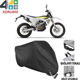 Autoes Husqvarna Enduro 701 Siyah Kilit Uyumlu Motosiklet Brandası
