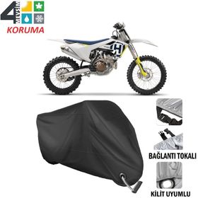 Autoes Husqvarna FC 250 Siyah Kilit Uyumlu Motosiklet Brandası