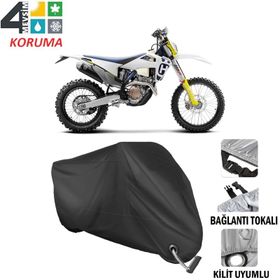Autoes Husqvarna FE 250 Siyah Kilit Uyumlu Motosiklet Brandası