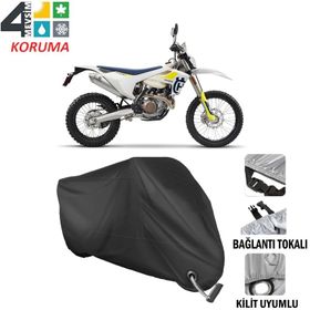 Autoes Husqvarna FE 450 Siyah Kilit Uyumlu Motosiklet Brandası