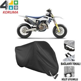 Autoes Husqvarna FS 450 Siyah Kilit Uyumlu Motosiklet Brandası