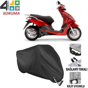 Autoes Piaggio Fly 100 Siyah Kilit Uyumlu Motosiklet Brandası