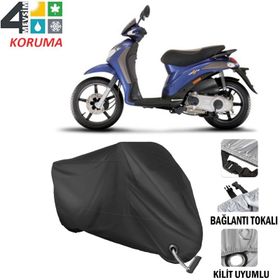 Autoes Piaggio Liberty 200 Siyah Kilit Uyumlu Motosiklet Brandası