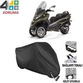 Autoes Piaggio MP3 250 Siyah Kilit Uyumlu Motosiklet Brandası