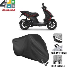 Autoes Piaggio NRG Power 50 Siyah Kilit Uyumlu Motosiklet Brandası