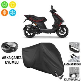Autoes Piaggio NRG Power 50 Siyah Kilit Uyumlu Motosiklet Brandası