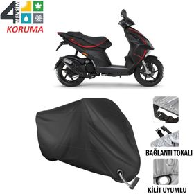 Autoes Piaggio NRG Power 50 Siyah Kilit Uyumlu Motosiklet Brandası
