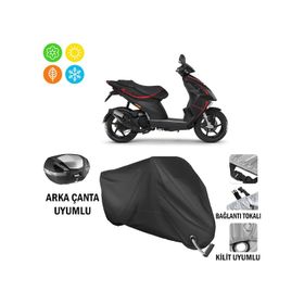 Autoes Piaggio NRG Power 50 Siyah Kilit Uyumlu Motosiklet Brandası