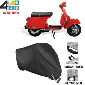 Autoes Piaggio PX 200 Siyah Kilit Uyumlu Motosiklet Brandası