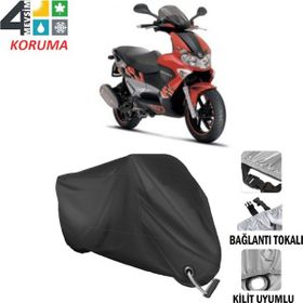 Autoes Piaggio Runner 180 Siyah Kilit Uyumlu Motosiklet Brandası