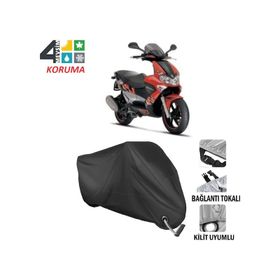 Autoes Piaggio Runner 180 Siyah Kilit Uyumlu Motosiklet Brandası