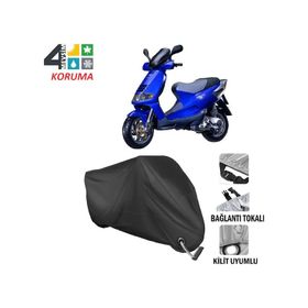 Autoes Piaggio Skipper 150 Siyah Bağlantı ve Kilit Uyumlu Motosiklet Brandası
