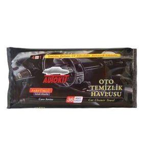 Autokit 36 Adet Torpido Temizleme Koruyucu Mendil