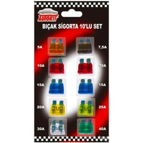 Autokit Bıçak Sigorta 10'lu Set