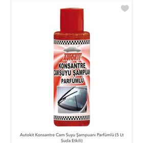 Autokit Konsantre Cam Suyu Şampuanı Parfümlü