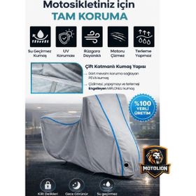Autolion Triumph Rocket 3 GT Topcaseli Mavi Dikişli Kilitli Motor Brandası