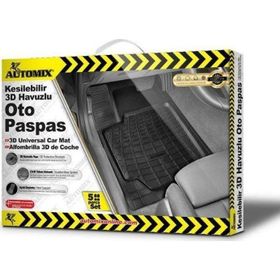 Automix 3D Havuzlu Siyah Kesilebilir Paspas