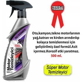 Automix Profesyonel Süper Motor Yağ Sökücü Ve Temizleyici Sprey 500 Ml