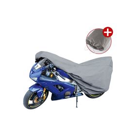 Autozel Arora Verano AR 50-9 Gri Arka Çantalı Miflonlu Motosiklet Brandası