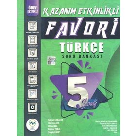 Av Yayınları 5.Sınıf Türkçe Favori Serisi Kazanım Etkinlikli Soru Bankası