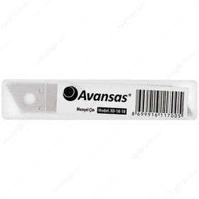 Avansas 01248 18 mm 10'lu Tüp Maket Bıçağı Yedeği