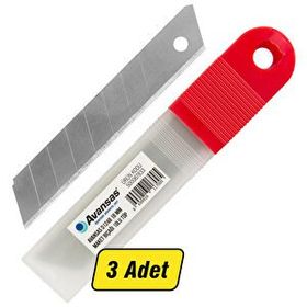 Avansas 01248 18 mm 10'lu Tüp Maket Bıçağı Yedeği