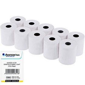Avansas 56 mm x 16 mt 10'lu Paket 44 gr Pos Rulosu