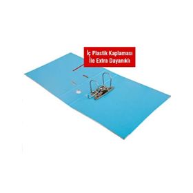 Avansas 80 mm A4 Turkuaz Plastik Geniş Klasör