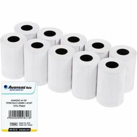 Avansas 80 mm x 40 mt 10'lu Paket 44 gr Pos Rulosu