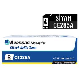 Avansas CE285A Econoprint HP 85A 35A 36A CRG-725 Siyah Muadil Toner
