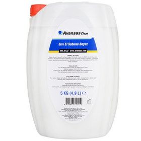 Avansas Clean 5 kg Beyaz Sıvı El Sabunu