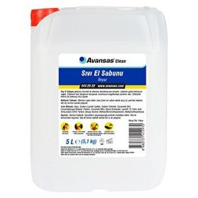 Avansas Clean Beyaz 5 lt Sıvı El Sabunu