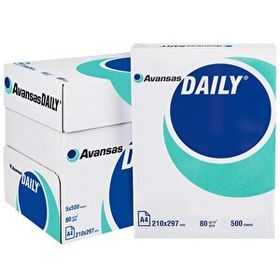 Avansas Daily A4 80 gr 10 Koli 50 Adet Fotokopi Kağıdı