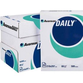 Avansas Daily A4 80 gr 2.500 Sayfa 1 Koli 5 Adet Fotokopi Kağıdı