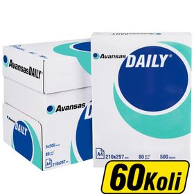 Avansas Daily A4 80 gr 60 Koli 300 Adet Fotokopi Kağıdı