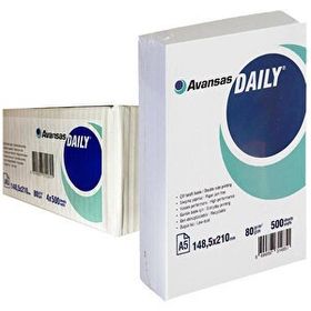 Avansas Daily A5 80 gr 4 Paket 2000 Sayfa Fotokopi Kağıdı