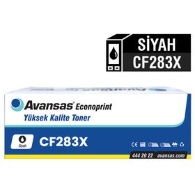 Avansas Econoprint HP CF283X Canon CRG-737 Siyah Muadil Toner