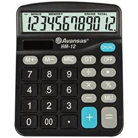 Avansas HM-12 12 Haneli Masaüstü Hesap Makinesi